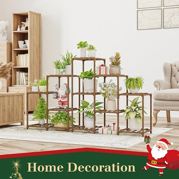 NEW Plant Stand Indoor Outdoor Corner Shelf 11 Potted Large Holder. - Picture 6 of 9